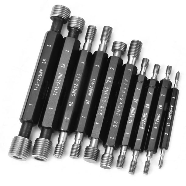 10 Unids/set Tapón De Rosca Gage Herramienta De Medición De Diámetro De Paso Profesional Para Suministros De Medición Herramientas De Medición Herramientas De Inspección ANGGREK GEGS23