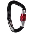 thumbnail image 1 of Mosquetón VentDepot VertexProBlack 1Pza 25kN Forma D Bloqueo Automático Roscado Negro, 1 of 1