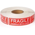 thumbnail image 1 of Frágil: mango de 1" x 3" con elegantes pegatinas de envío, 500 etiquetas por rollo., 1 of 5