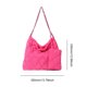 thumbnail image 4 of Bolso de hombro a la moda para mujer, bolso de hombro acolchado suave, bolso de viaje (rojo rosa), 4 of 8