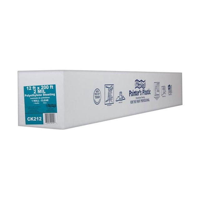 Film-Gard 1203801 200 x 12 ft. Light Weight Painters Plastic Poly