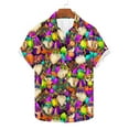 thumbnail image 4 of LEKWK Hawaiian Shirts for Men Regular Fit Short Sleeve Casual Shirts Button Down Tropical Carnival Print T-Shirts Shirts Beach Holiday Party, 4 of 6