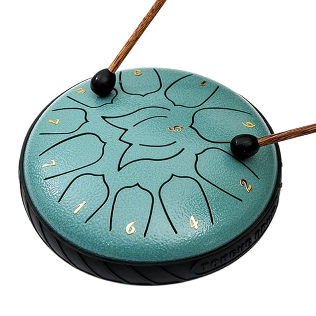 Instrumentos Percusión Rain Chime 6 Pulgadas Con Tambor Mazos para Libros Música