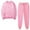 Pink Clothes for Womens, variant on Amtdh Women's Sweatsuits Set Solid Color Long Sleeve Pullover Sweatshirt and Jogger Pants Set Two-piece Sports Suits for Women Casual Plus Size Ladies Trendy Outfits New Fashion Black XL