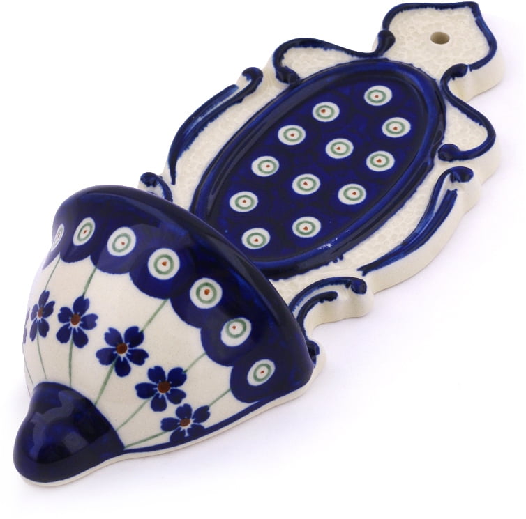 Polish Pottery 2½-inch Bird Figurine Certificate of Authenticity Flowering Peacock Theme 