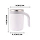thumbnail image 2 of Tazas Taza mezcladora de café totalmente automática Taza de café de acero inoxidable Taza de agua de oficina magnética multifuncional Taza mezcladora, 2 of 5