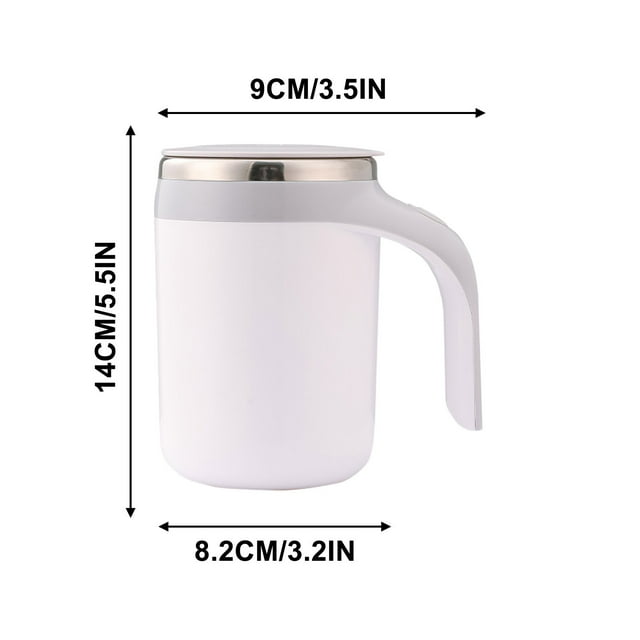 Tasses en Acier Inoxydable Tasse de Mélange de Café Entièrement Automatique Tasse à Café en Acier Inoxydable Tasse d'Eau Magnétique Multifonctionnelle pour Bureau Presse à Café en Acier Inoxydable