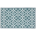 thumbnail image 2 of Nourison Fancy Free And Easy Lovely Lattice Teal Area Rug By Nourison, 2 of 2
