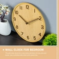 thumbnail image 4 of Reloj colgante de pared, reloj colgante de madera, reloj de pared, reloj de pared silencioso, decoración para sala de estar, 4 of 7