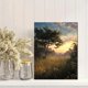 thumbnail image 2 of Qisvanset 12x16 Inch Abstract Mosaic Trees Canvas Print Wall Art, 2 of 5