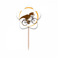thumbnail image 1 of Dinosaurio bicicleta luna Selección de pastelitos Star lable Flag en palillos de dientes, 1 of 3