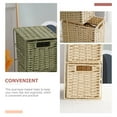 thumbnail image 5 of MRLESS Cabinet Rattan Drawer Organizer Storage Box Seagrass Laundry Basket, 5 of 9