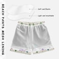 thumbnail image 5 of Mardi-gras Flowers with Multicolor Swim Trunks Board Shorts Beach Pants Bathing Bottoms S, 5 of 8