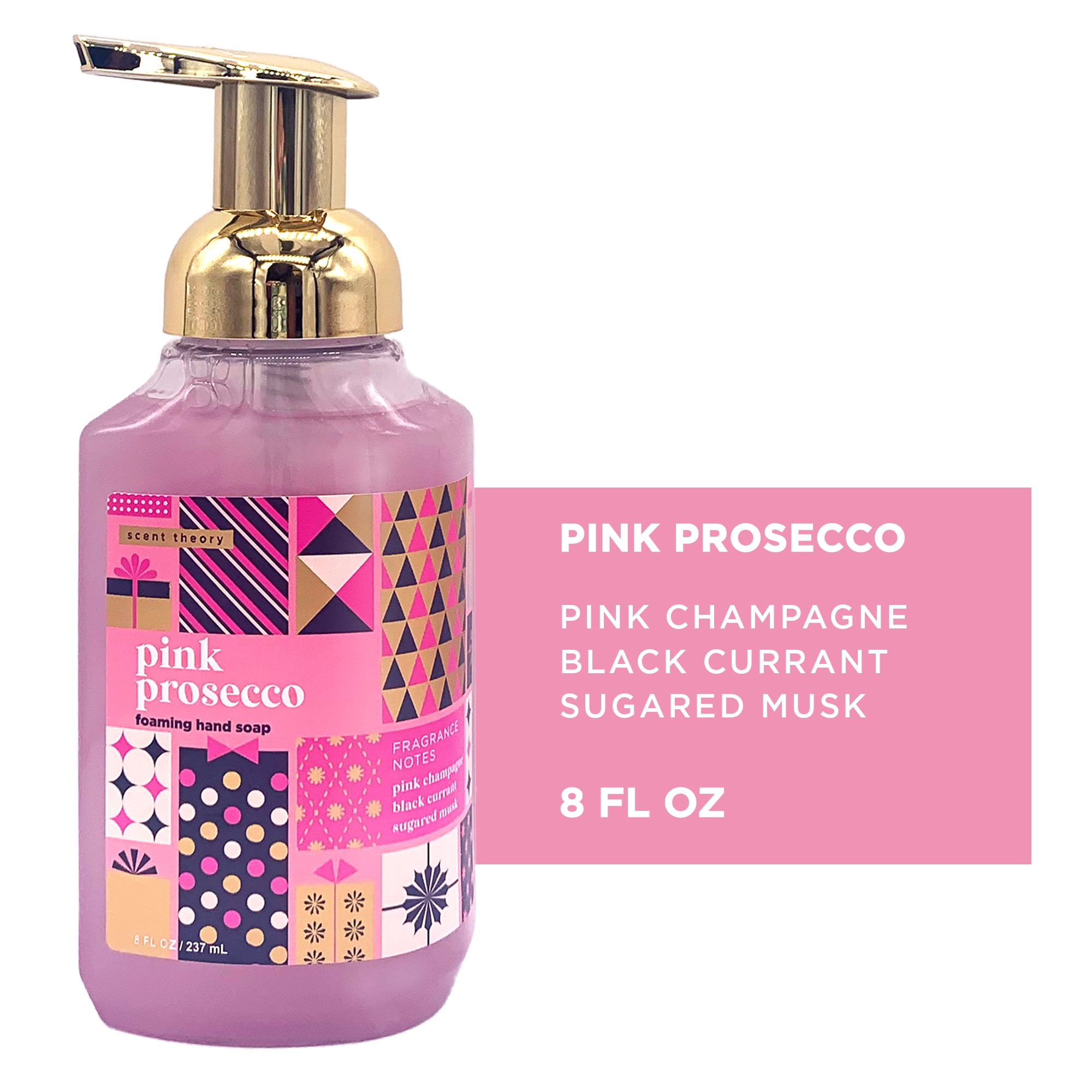 Scent Theory Holiday Foaming Hand Soap, Pink Prosecco, 8 fl oz