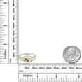 thumbnail image 3 of Gem Stone King 925 Sterling Silver and 10K Yellow Gold Round Yellow Citrine and White Opal 3 Stone Ring for Women (1.23 Cttw, Size 9), 3 of 3
