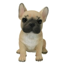 Realistic Adorable Fawn French Bulldog Puppy 6"H Cute Frenchie Dog Figurine