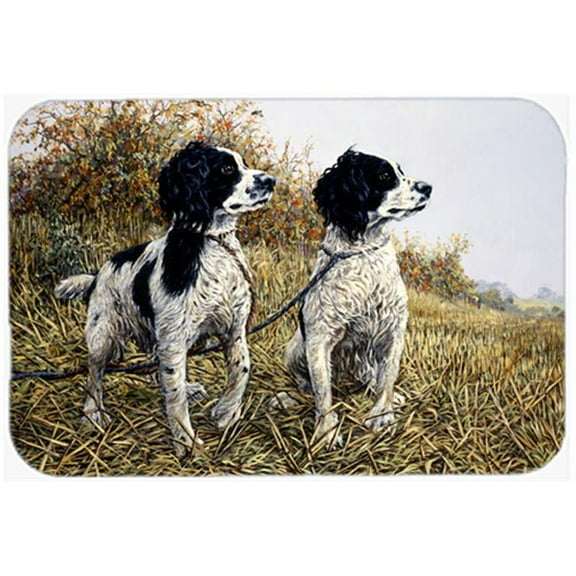 Two Springer Spaniels by Michael Herring Mouse Pad, Hot Pad or Trivet