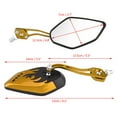 thumbnail image 3 of Motorcycle Rear View Mirrors, 1 Pair of  Scooter Aluminum Flame Pattern Side Rear View Mirrors for  M8M10 Universal Motorcycle, 3 of 8