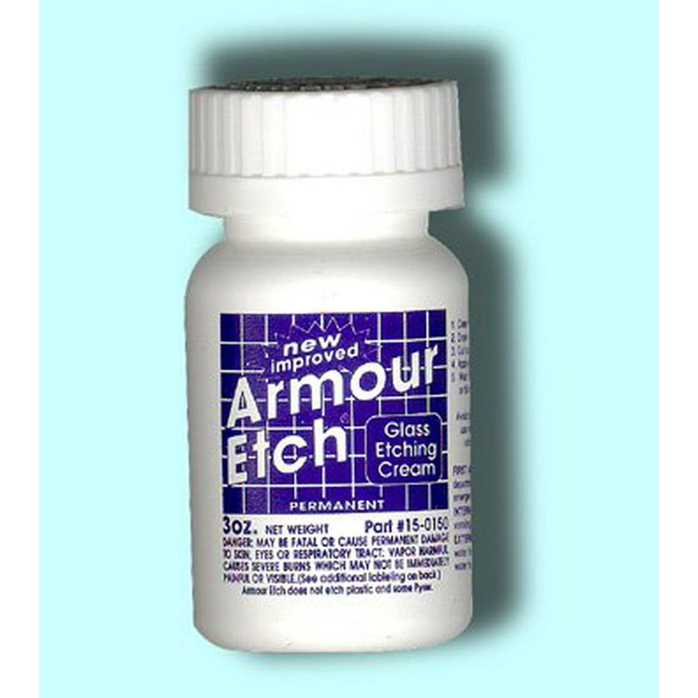 Armour Etching Cream For Etching Designs In Glass and Mirrors Is Safe Armor Etching Cream On Stainless Steel