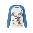thumbnail image 3 of Sudaderas casuales para mujer Pullover Tops Camisas de manga larga XBTCLXEBCO T M,Azul, 3 of 5