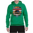 thumbnail image 2 of Wild Bobby, Mustang Powered by Ford Performance Cars and Trucks Unisex Graphic Hoodie Sweatshirt, Kelly, X-Large, 2 of 6