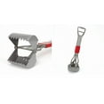 thumbnail image 2 of Dog Waste Folding Pet Poop Scoop Easy Spring Action Clean Up Plastic Lightweight (Set of Both Scoops), 2 of 10
