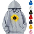 thumbnail image 2 of MKOSPLRT Floral Hoodies for Teen Girl with Pocket Long Sleeve Fall Sweatshirts Casual Pullover Tops Comfy Sweat Shirts 4-14 Years, 2 of 5