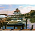 thumbnail image 2 of Borelli, Guido 14x12 White Modern Wood Framed Museum Art Print Titled - Solomons Island, 2 of 4