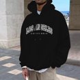 thumbnail image 2 of Men's Los Angeles City Letter Print Hoodie Sweatshirt Long Sleeve Crewneck Casual Pullover Tops, 2 of 5