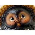 thumbnail image 3 of Onegai Praying Tanuki Japanese Raccoon Dog Shigaraki yaki ware Happy from Japan 4.73 x 6.30 x 6.89', 3 of 5