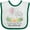 White and Green, variant on Inktastic I'll Never Forget That My Tia Loves Me Cute Elephants Boys or Girls Baby Bib