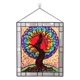 thumbnail image 2 of ventana Panel artesanal decoración con cadena Árbol Gloria panel de tapices de ventana, 2 of 8
