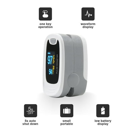 OLED Finger Pulse Oximeter Blood Oxygen Meter Heart Rate SpO2 Monitor Sensor FDA