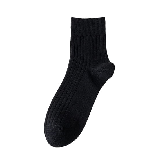 Mens Cotton Crew Socks Moisture-Wicking Dress Socks Casual Comfy Seamless Sock
