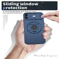 thumbnail image 6 of AUshell for iPhone Xs Max Case, Slide Camera Window Compatible wth MagSafe Rotating Kickstand Ring Silicone Military-grade Drop Resistant for iPhone Xs Max Magnetic Shockproof Shell, Blue, 6 of 6
