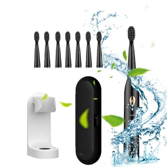 Limited Time Only! Upgraded Toothbrush with 8 Brush Heads - 5 Cleaning Modes, Longer Life, Faster Charging for Daily Use