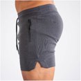 thumbnail image 5 of Turilly Mens Shorts Men Solid Breathable Fitness Sports Quick Dry Running Training Pants Drawstring Shorts, 5 of 6