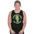 thumbnail image 3 of Smurfette St Paddys Luckiest Girl Tank Top Tee Shirt Women Brisco Brands S, 3 of 5