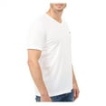 thumbnail image 3 of Lacoste Mens V-neck Pima Cotton Jersey T-shirt White TH6710 001, 3 of 3