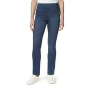 Bandolino Women's Tessa Tummy Control Pull On Slim Straight Jean, Archipelago, 14 Regular