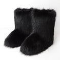 thumbnail image 7 of Women's Faux fur Boot Furry Fluffy Short Snow Boot Mid-Calf Boots Warm Comfortable Outdoor Flat Shoes, 7 of 7