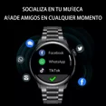 thumbnail image 3 of Reloj inteligente Bluetooth JM Correa de malla deportiva 1,28 pulgadas IP68, 3 of 5