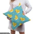 thumbnail image 4 of Ambesonne Yellow Bird Fabric by the Yard Upholstery, Cartoon Ducks, 3 Yards, Deep Sky Blue Mustard, 4 of 4