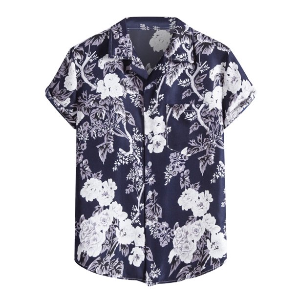 Camiseta de manga corta con un solo pecho, informal y cómoda, a la moda para hombre Pompotops oipoqjl43687