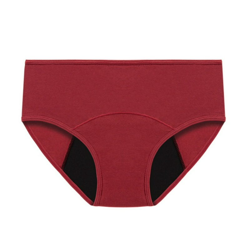 Spdoo Teen Girls Period Underwear Menstrual Period Panties Leak-Proof  Cotton Protective Briefs XS to 3XL