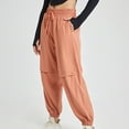 thumbnail image 6 of Diufon Sweatpants for Women Elastic High Waist Drawstring Straight Pants Solid Color Button Down Lounge Pants, 6 of 6
