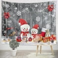 thumbnail image 4 of Tapiz navideño, bolas navideñas, muñeco de nieve, calcetines navideños, tapices, telón de fondo de granja, colgante de pared, 4 of 5