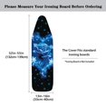 thumbnail image 5 of HELLHERO Blue Rose Heart Butterflies Iron Board Cover 3 Fasteners Elastic Edge Soft Ironing Cover 15x54 Inch(Not Heat Insulating), 5 of 5