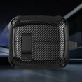 thumbnail image 6 of Carbon Fiber PC Case for Samsung Galaxy Buds 3/Buds 3 Pro (2024) with Keychain, Military Secure Lock Shockproof Protective Cover for Woman Man,Black, 6 of 8