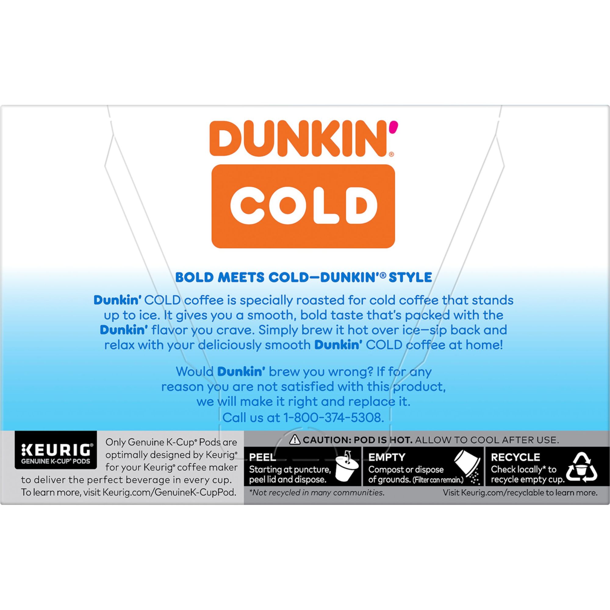 Dunkin Donuts Cold 10-Pack Single Serve Brew Cups